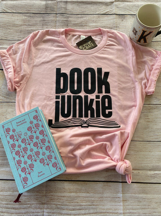 Book Junkie T-Shirt - Top Crate Clothing Co.